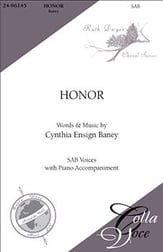 Honor SAB choral sheet music cover